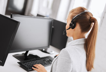 female helpline operator