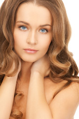 Fototapeta premium beautiful woman with long hair