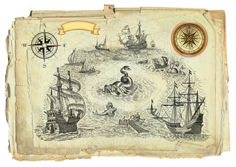 old pirate map