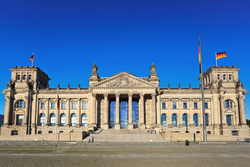Fototapeta premium Reichstag the building of parliament of Germany, Berlin