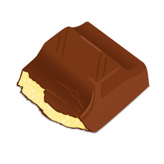 A piece of chocolate