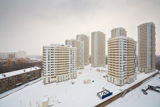 Buildings under construction