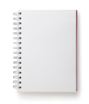 blank notepad with clipping path