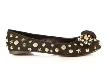 High heel women shoes on white background