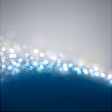 Silver and blue christmas background.