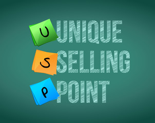 unique selling point concept illustration design