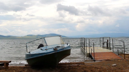 Itkul big lake in Khakassia