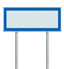 Information Road Sign Isolated, Blank Empty Signpost Copy Space