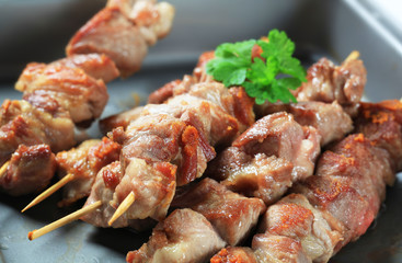 Pork skewers