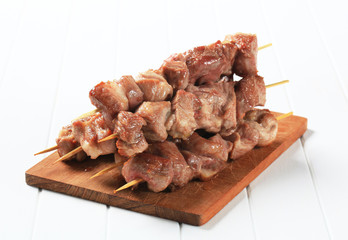 Pork skewers