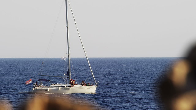 Sailboat passing by