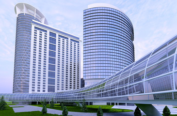 Buildings skyscrapers