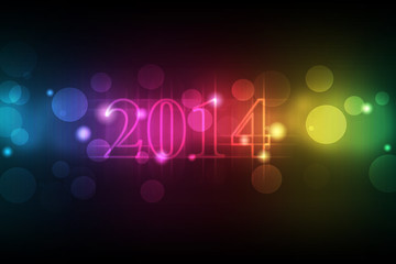 Colorful light abstract background - 2014