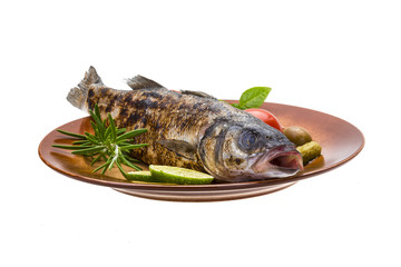 Roasted seabass