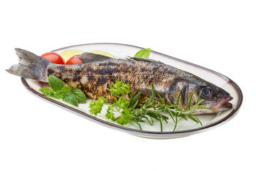 Roasted seabass