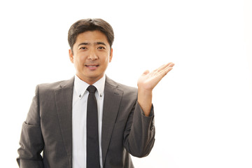 笑顔のビジネスマン