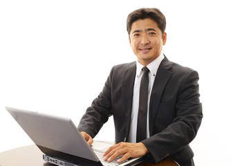 笑顔のビジネスマン