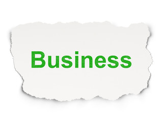 Finance concept: Business on Paper background