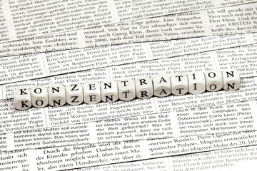 Obraz premium Konzentration