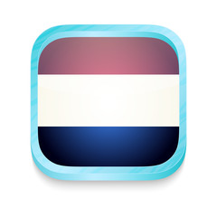 Smart phone button with Netherlands flag