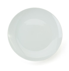 emty plate on white