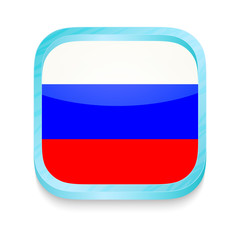 Smart phone button with Rusia flag