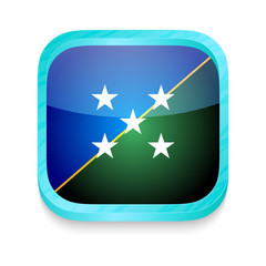 Smart phone button with Solomon Islands flag