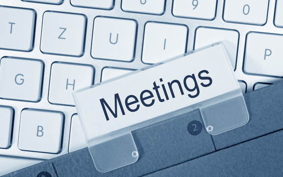 Meetings folder in office