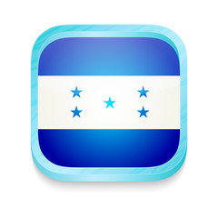 Smart phone button with Honduras flag