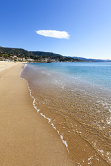 La Lavandou beach in the south of France