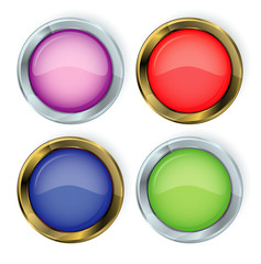 Glossy vector buttons.