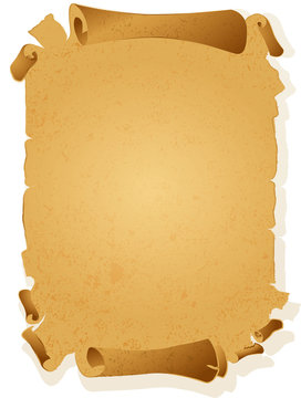 Antique scroll background. Vector.
