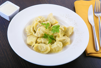 Russian  pelmeni