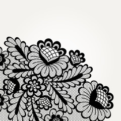 Vector lace card