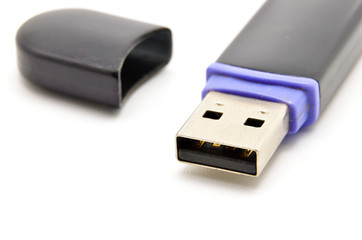 Usb flash memory isolated on white backround
