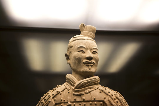 XIAN, CHINA 2013,  Juny 28: Beautiful view of the terracotta army in Xian, China