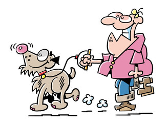 Happiness is to walk the dog!