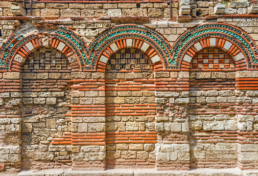 Ancient wall with arch