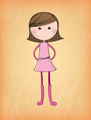 cartoon girl