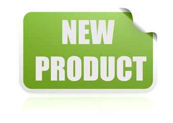 New product green sticker