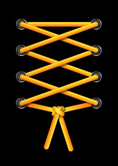 Schnur, schnüren, binden, Oesen, schleifen, senkel,