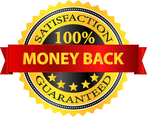 Money Back Satisfaction Guaranteed Badge