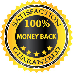 Money Back Satisfaction Guaranteed Badge