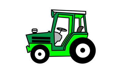 Obraz na płótnie Canvas Grüner Traktor