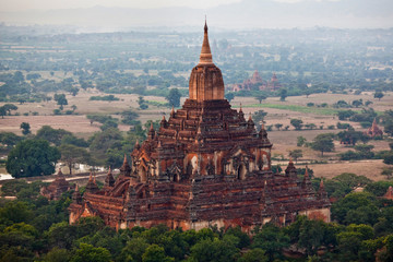 Htilominlo pagoda in Pagan archaeological zone, Burma