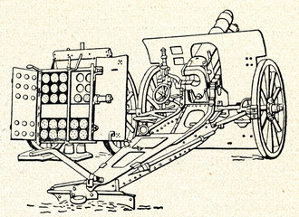 German 105 mm howitzer (ca. 1915)