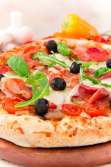 Delicious italian pizza