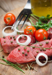 Beef steak   - Tagliata pepe verde