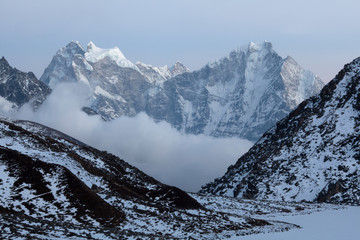 Mountain view in the Sagarmatha national park, Nepal
