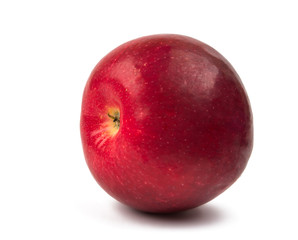 red ripe apple isolated